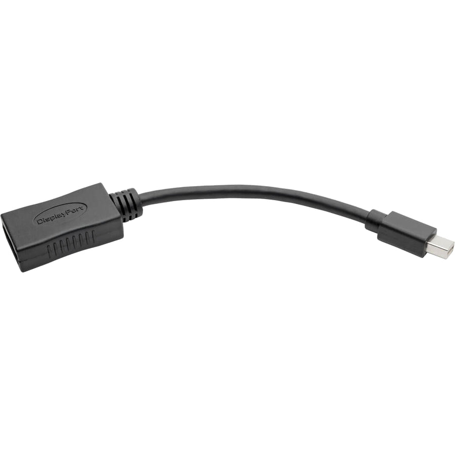 Tripp Lite P139-06N-Dp4K6B Keyspan Mini Displayport To Displayport Adapter, 4K 60 Hz, Black (M/F), 6-In. (15.24 Cm)
