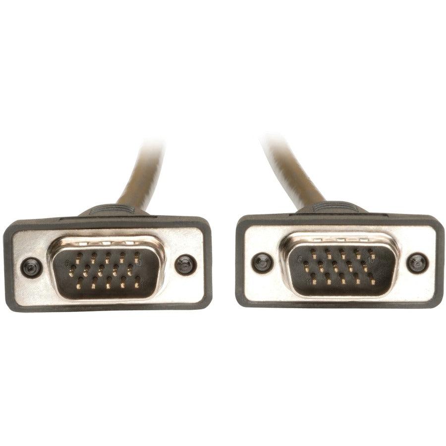Tripp Lite P502-003-Sm Low-Profile Vga High-Resolution Rgb Coaxial Cable (Hd15 M/M)), 3 Ft. (0.91 M)