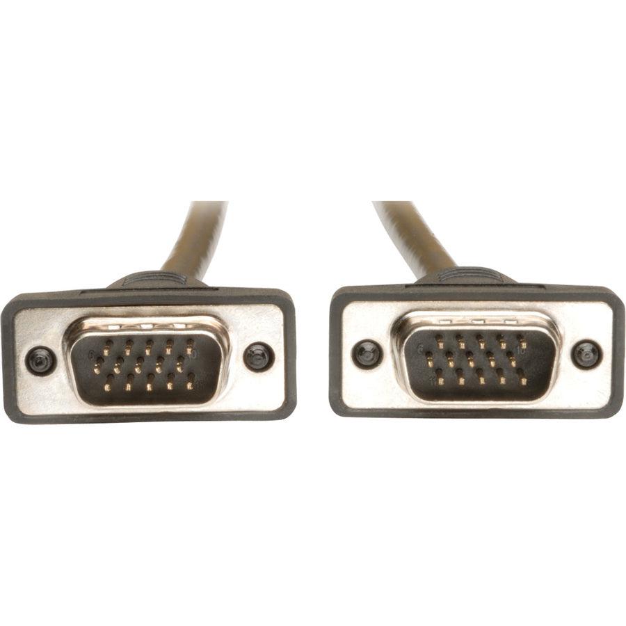Tripp Lite P502-010-Sm Low-Profile Vga High-Resolution Rgb Coaxial Cable (Hd15 M/M)), 10 Ft. (3.05 M)