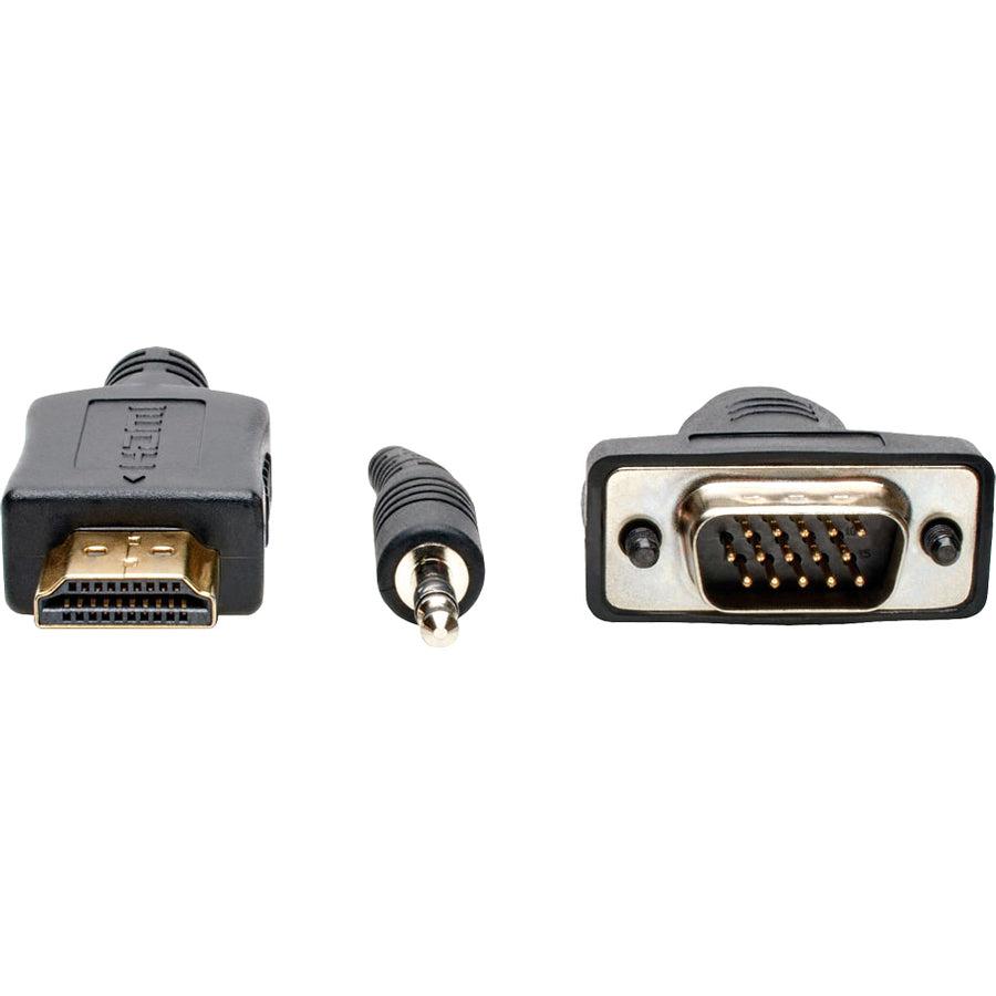 Tripp Lite P566-015-Vga-A Hdmi To Vga + Audio Active Adapter Cable (Hdmi To Low-Profile Hd15 + 3.5 Mm M/M), 15 Ft. (4.6 M)