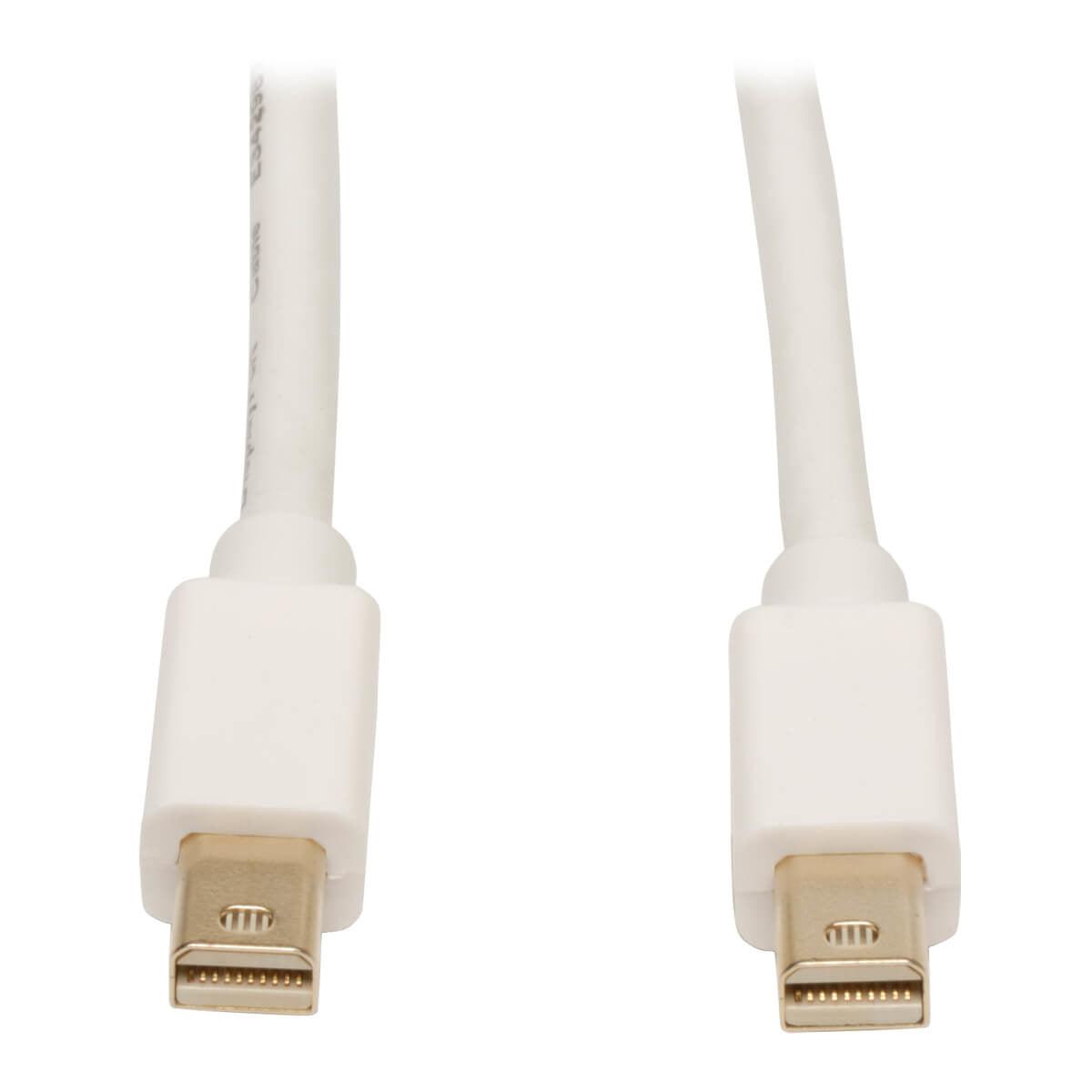 Tripp Lite P584-006 Mini Displayport Cable (M/M), 4K 60 Hz, White, 6 Ft. (1.8 M)