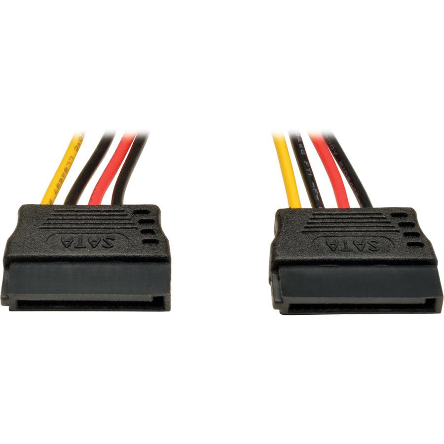 Tripp Lite P947-06N-2P15 15-Pin Sata Power Y Cable - M/2Xf, 18 Awg, 6-In. (15.24 Cm)