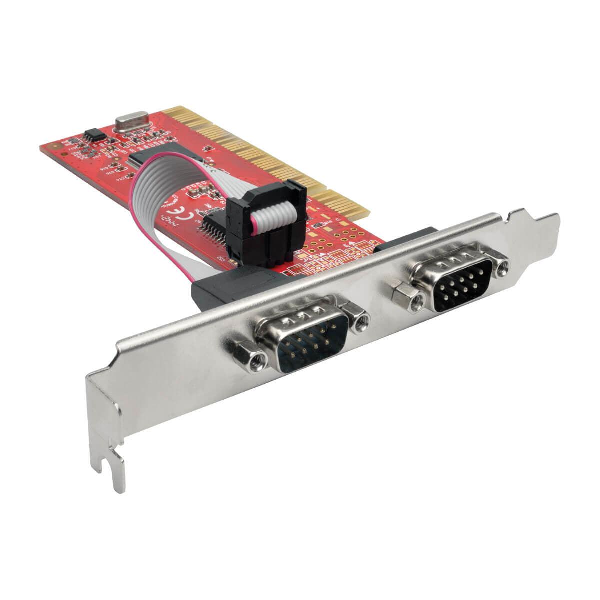 Tripp Lite Pci-D9-02 2-Port Db9 (Rs-232) Serial Pci Card With 16550 Uart, Full Profile