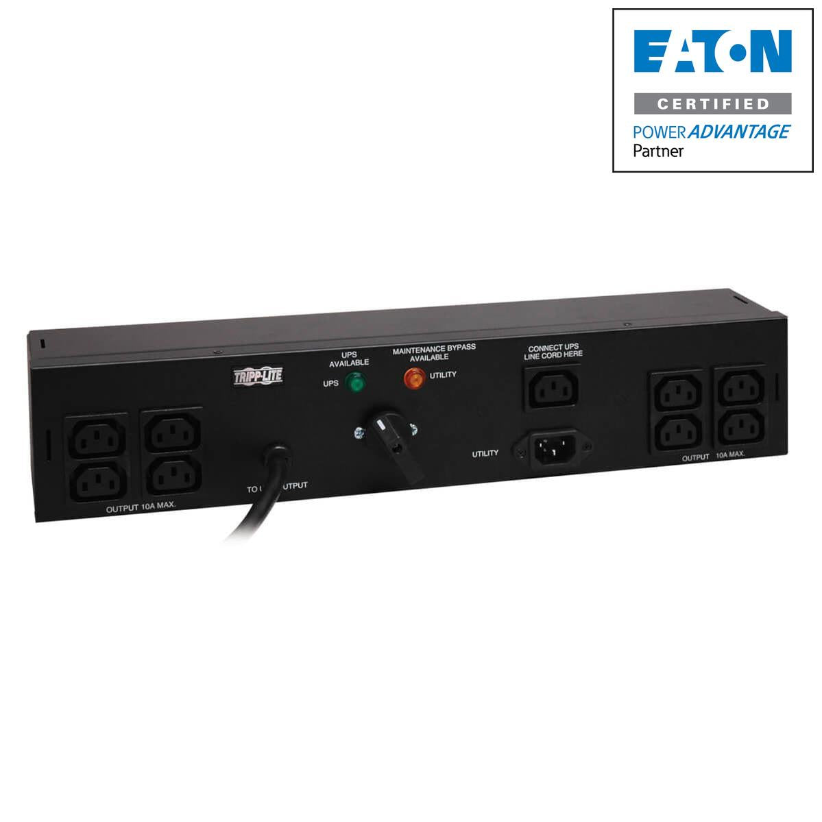 Tripp Lite Pdubhv10 2-2.4Kw Single-Phase Hot-Swap Pdu, 200-240V 10A Outlets (8-C13), 2-C14, 200-240V Input, 6 Ft. (1.83 M) Cords 2U Rack-Mount