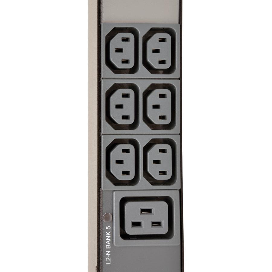 Tripp Lite Pdu3Xmv6G32 3-Phase Local Metered Pdu, 23Kw, 42 208-240V Outlets (36 C13, 6 C19), Iec309 32A Red (3P+N+E) 360-415V Input, 0U Vertical, Taa