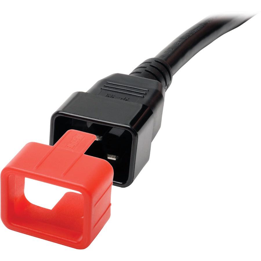 Tripp Lite Plc19Rd Plug-Lock Inserts (C20 Power Cord To C19 Outlet), Red, 100 Pack