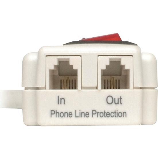 Tripp Lite Protect It! 6-Outlet Surge Protector, 4-Ft. Cord, 790 Joules, Tel/Fax/Modem Protection