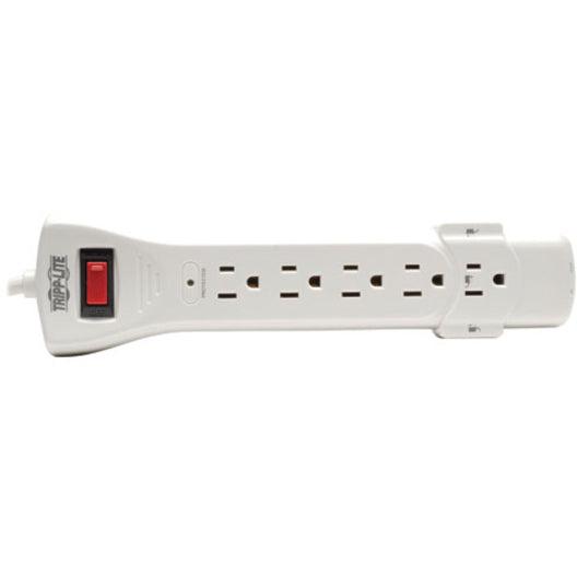 Tripp Lite Protect It! 7-Outlet Surge Protector, 6-Ft. Cord, 1080 Joules, Fax/Modem Protection, Rj11