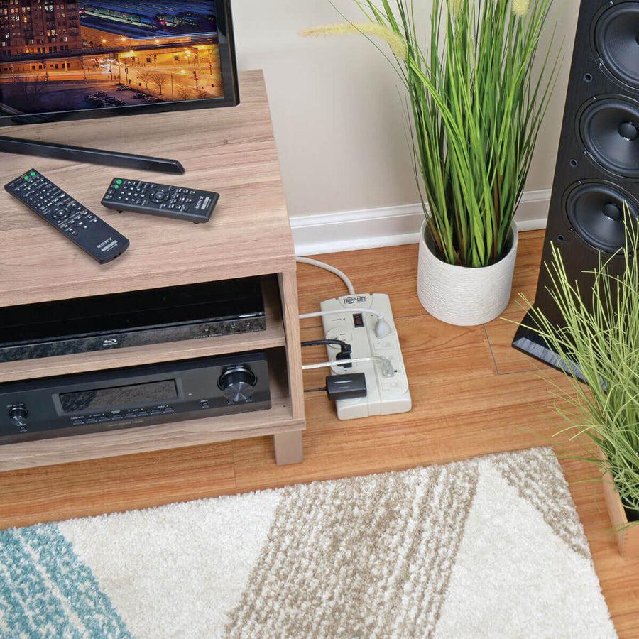 Tripp Lite Protect It! 8-Outlet Home Computer Surge Protector, 8-Ft. Cord, 1440 Joules