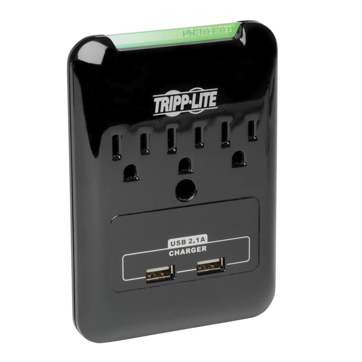 Tripp Lite Sk30Usb Surge Protector Black 3 Ac Outlet(S) 120 V