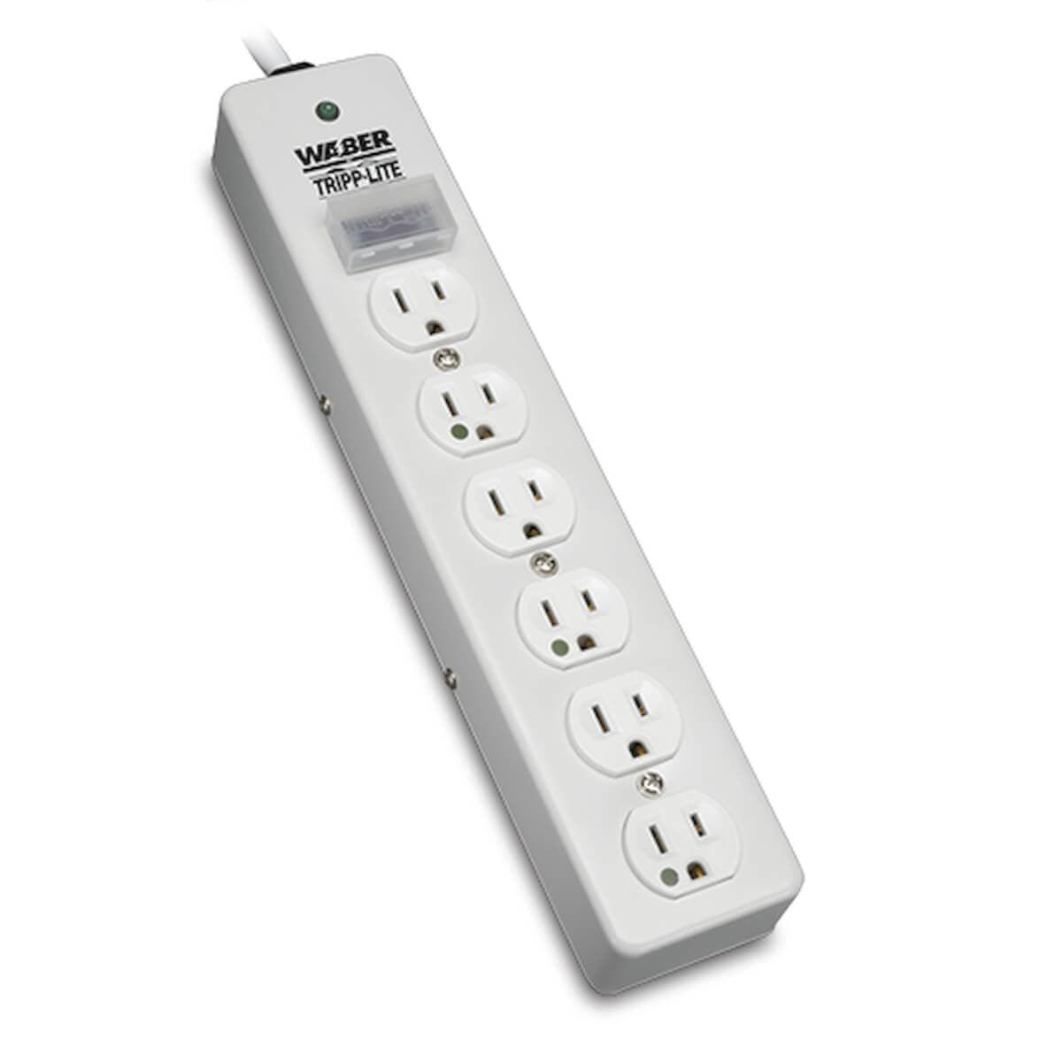 Tripp Lite Sps606Hgra Surge Protector White 6 Ac Outlet(S) 120 V 3 M