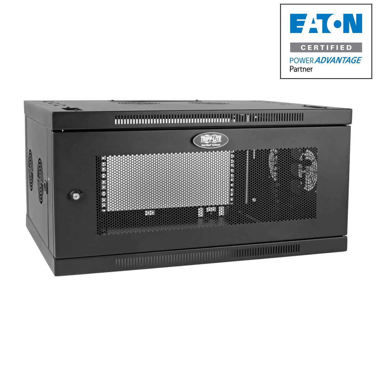 Tripp Lite Srw6Udpvrt Smartrack 6U Low-Profile Switch-Depth-Plus Wall-Mount Mini Rack Enclosure, Wide