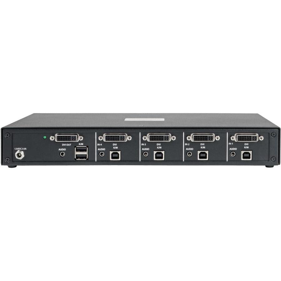 Tripp Lite Secure Kvm Switch, Dvi To Dvi - 4-Port, Niap Pp3.0 Certified, Audio, Single Monitor, Taa