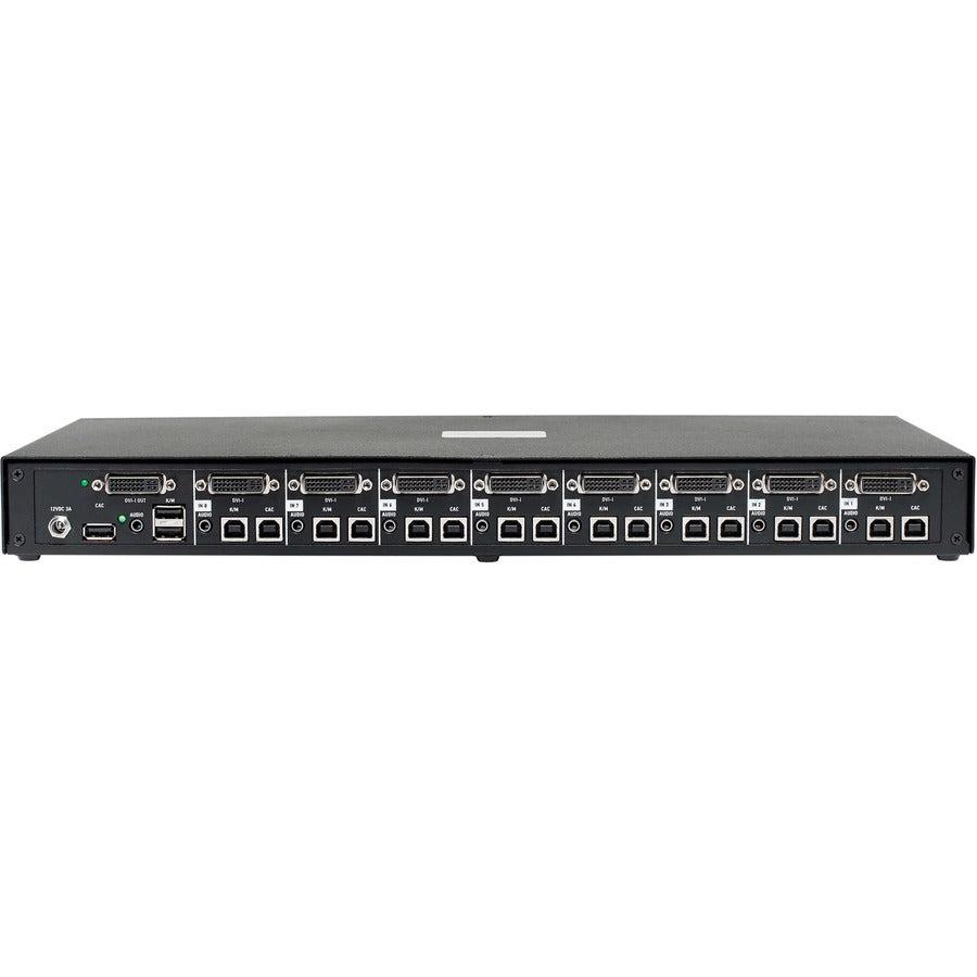 Tripp Lite Secure Kvm Switch, Dvi To Dvi - 8-Port, Niap Pp3.0 Certified, Audio, Cac Support, Single Monitor, Taa