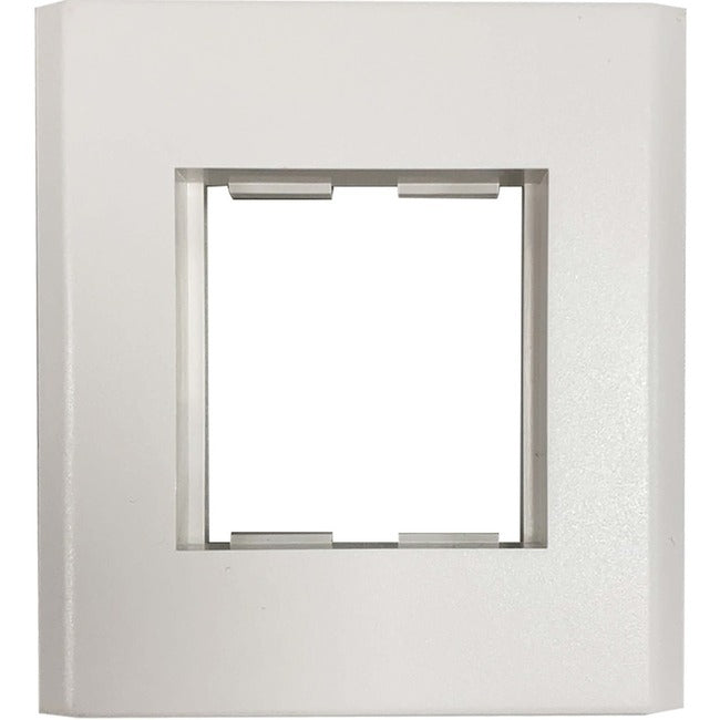 Tripp Lite Single-Gang French-Style Gang Frame, White, Taa - Faceplate - White - 1-Gang - 1 Port - Taa Compliant