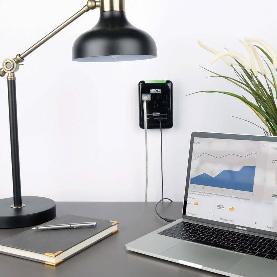 Tripp Lite Sk30Usb Surge Protector Black 3 Ac Outlet(S) 120 V