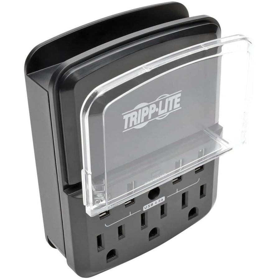 Tripp Lite Sk34Usbb Surge Protector Black, Transparent 3 Ac Outlet(S) 120 V