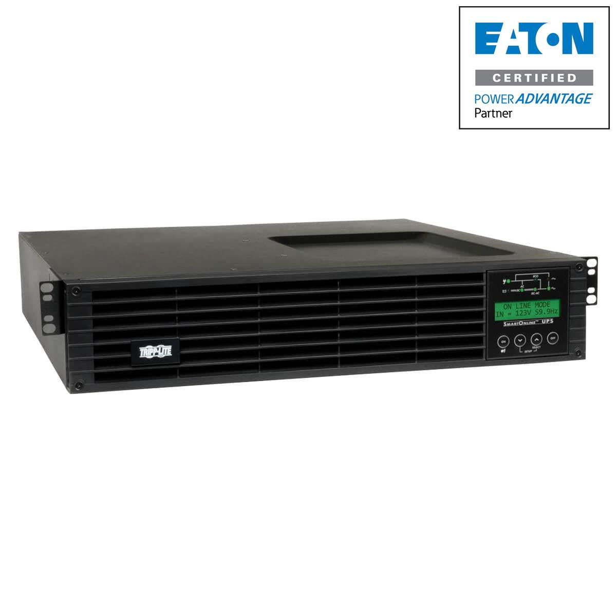 Tripp Lite SmartOnline Double-Conversion UPS - 2000VA 2U Rackmount Battery Backup | Tecisoft SU2200RTXLCD2U