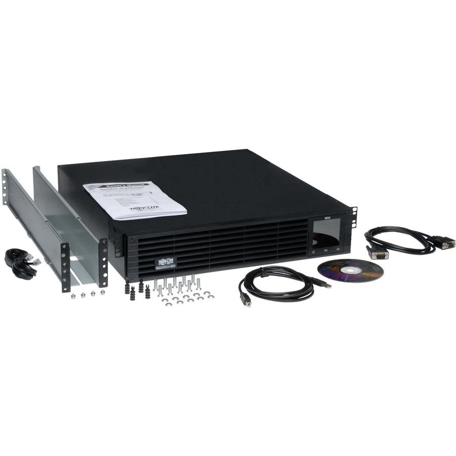 Tripp Lite Smartpro 120V 2000Va 1920W Line-Interactive Sine Wave Ups, 2U, Extended Run, Lcd, Usb, Db9, 8 Outlets