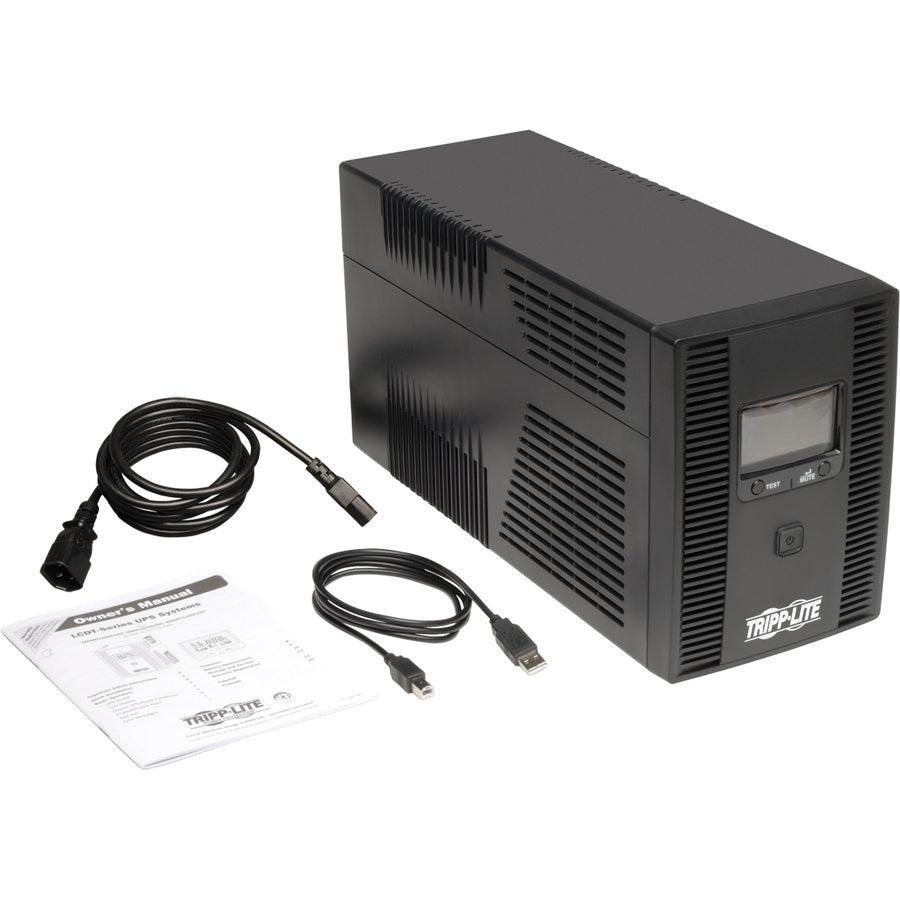 Tripp Lite Smx1500Lcdt Smartpro 230V 1.5Kva 900W Line-Interactive Ups, Tower, Lcd, Usb, 8 Outlets