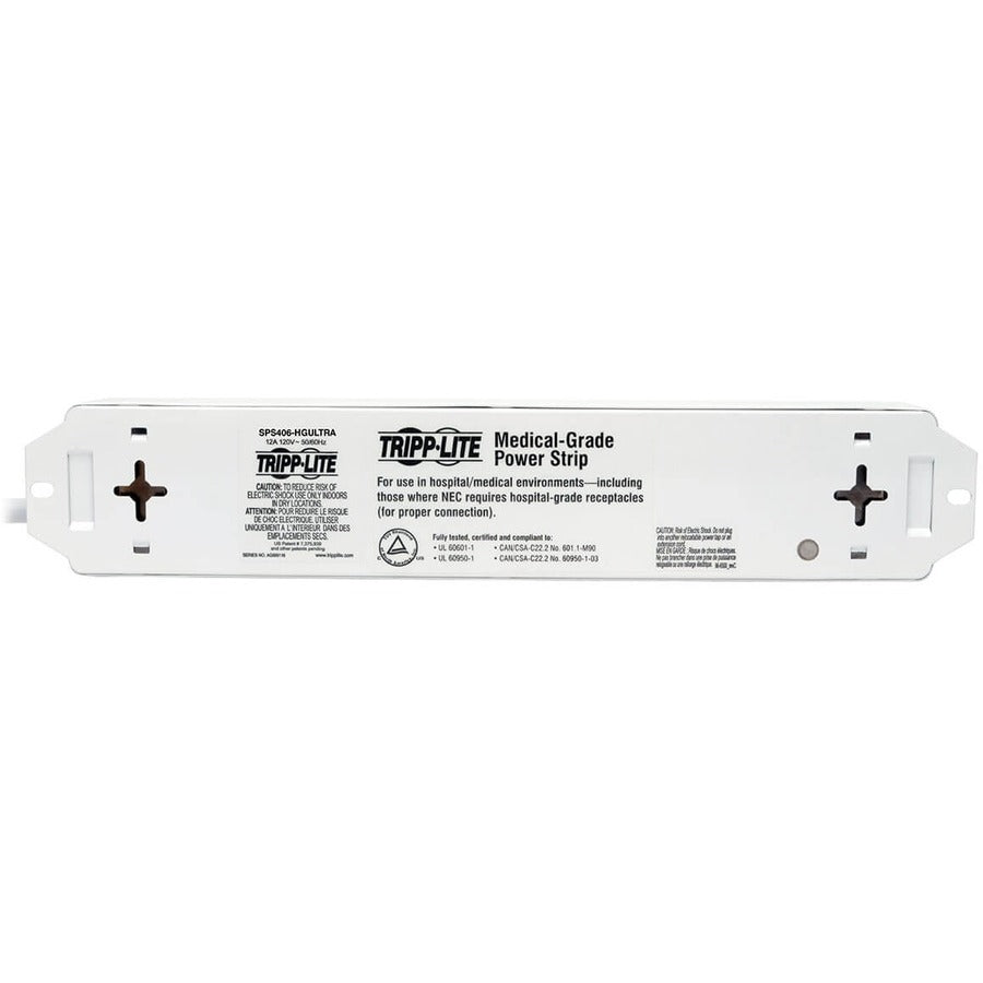 Tripp Lite Sps406Hgultra Surge Protector White 4 Ac Outlet(S) 120 V 1.83 M