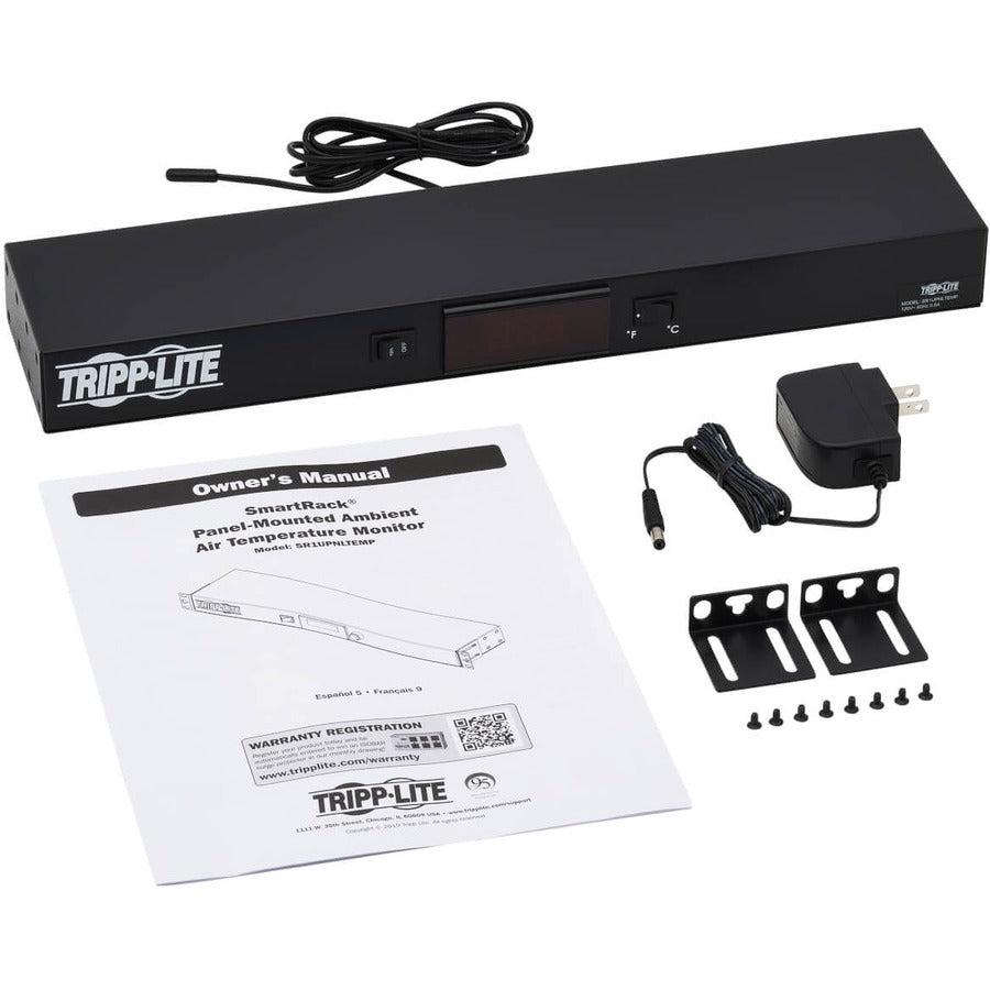 Tripp Lite Sr1Upnltemp 1U Digital Temperature Sensor, Blanking Panel, Lcd
