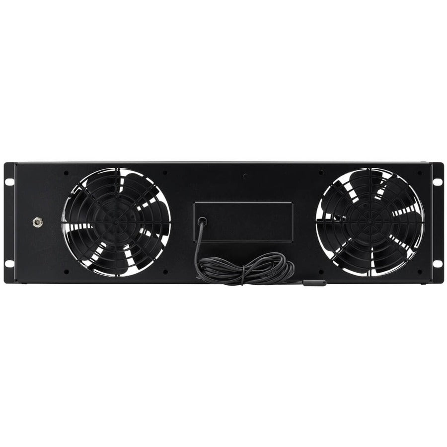 Tripp Lite Srfan3Udctemp 3U Digital Temperature Sensor With 2 12Vdc Extra-Quiet Fans, Blanking Panel, Lcd