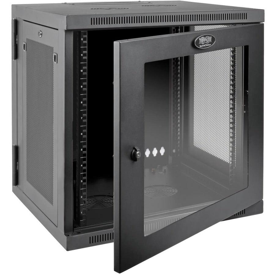 Tripp Lite Srw12Usdpg Smartrack 12U Ups-Depth Wall-Mount Small Rack Enclosure, Clear Acrylic Window, Hinged Back