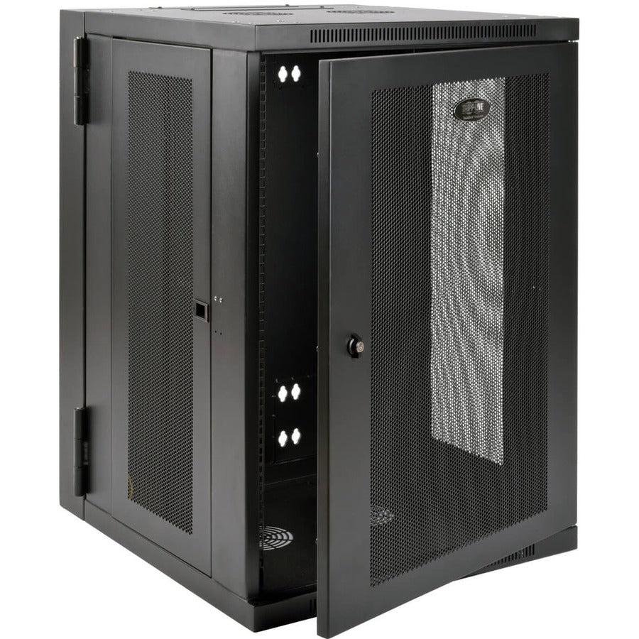 Tripp Lite Srw18Usdp Smartrack 18U Ups-Depth Wall-Mount Half-Height Rack Enclosure, Hinged Back