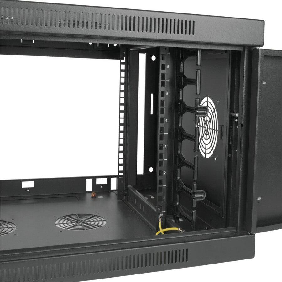 Tripp Lite Srw6Udpgvrt Smartrack 6U Low-Profile Switch-Depth-Plus Wall-Mount Mini Rack Enclosure, Wide, Acrylic Window