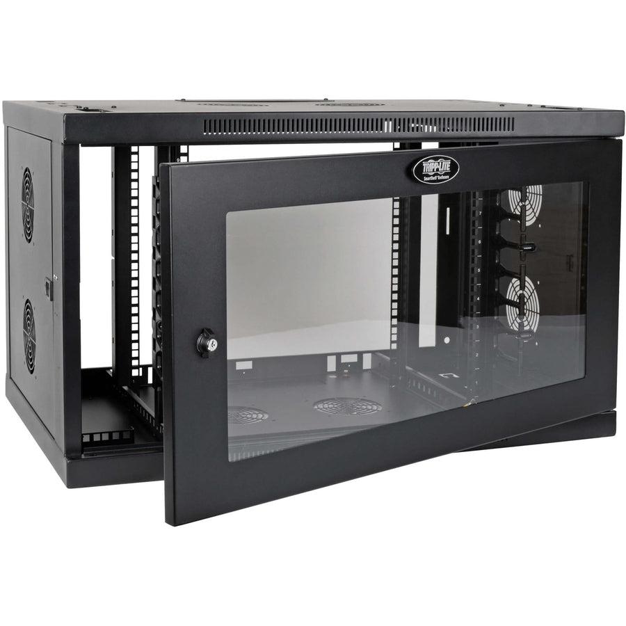 Tripp Lite Srw9Udpgvrt Smartrack 9U Low-Profile Switch-Depth-Plus Wall-Mount Mini Rack Enclosure, Wide, Acrylic Window