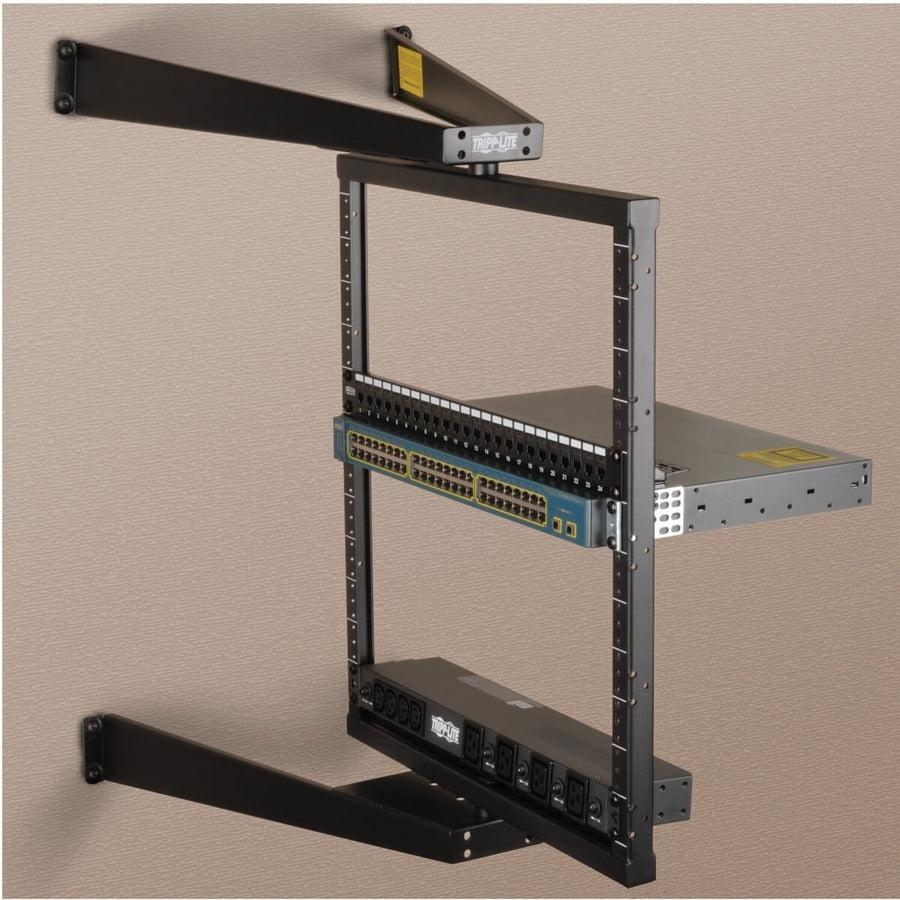 Tripp Lite Srwo12Us Smartrack 12U Flat-Pack Low-Profile Switch-Depth Wall-Mount Pivoting 2-Post Open Frame Rack