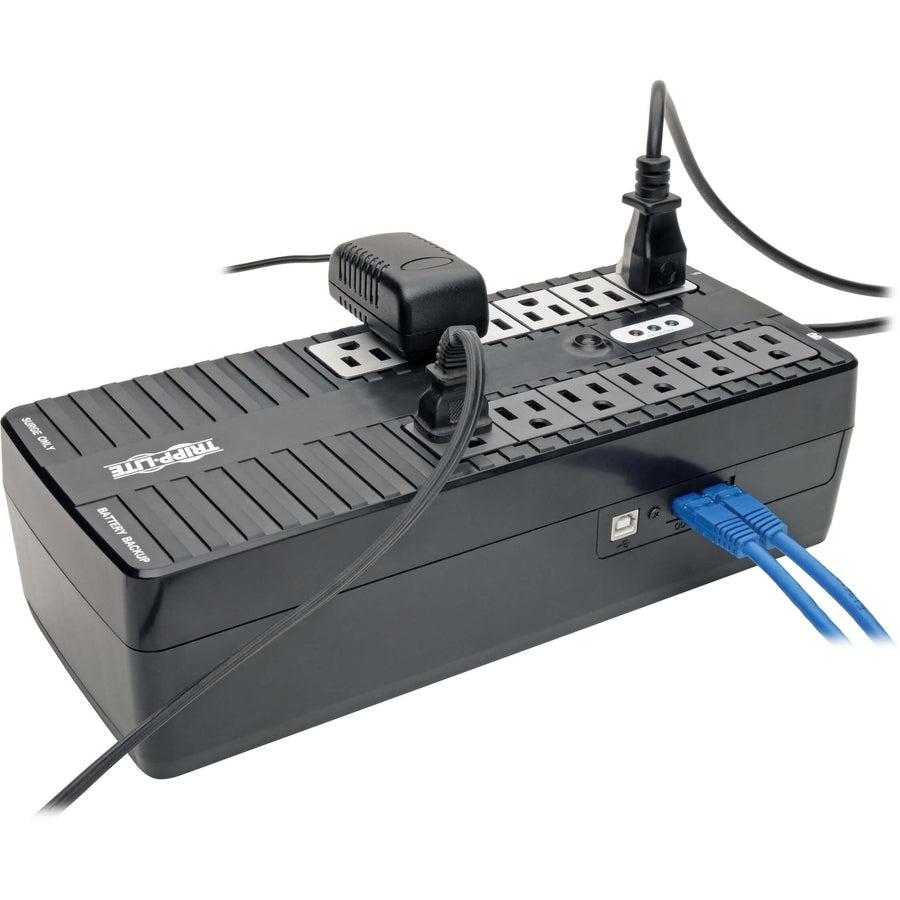 Tripp Lite Standby Ups 800Va 450W - 12 5-15R Outlets, 120V, 50/60 Hz, 5-15P Plug, Usb, Energy Star, Desktop/Wall