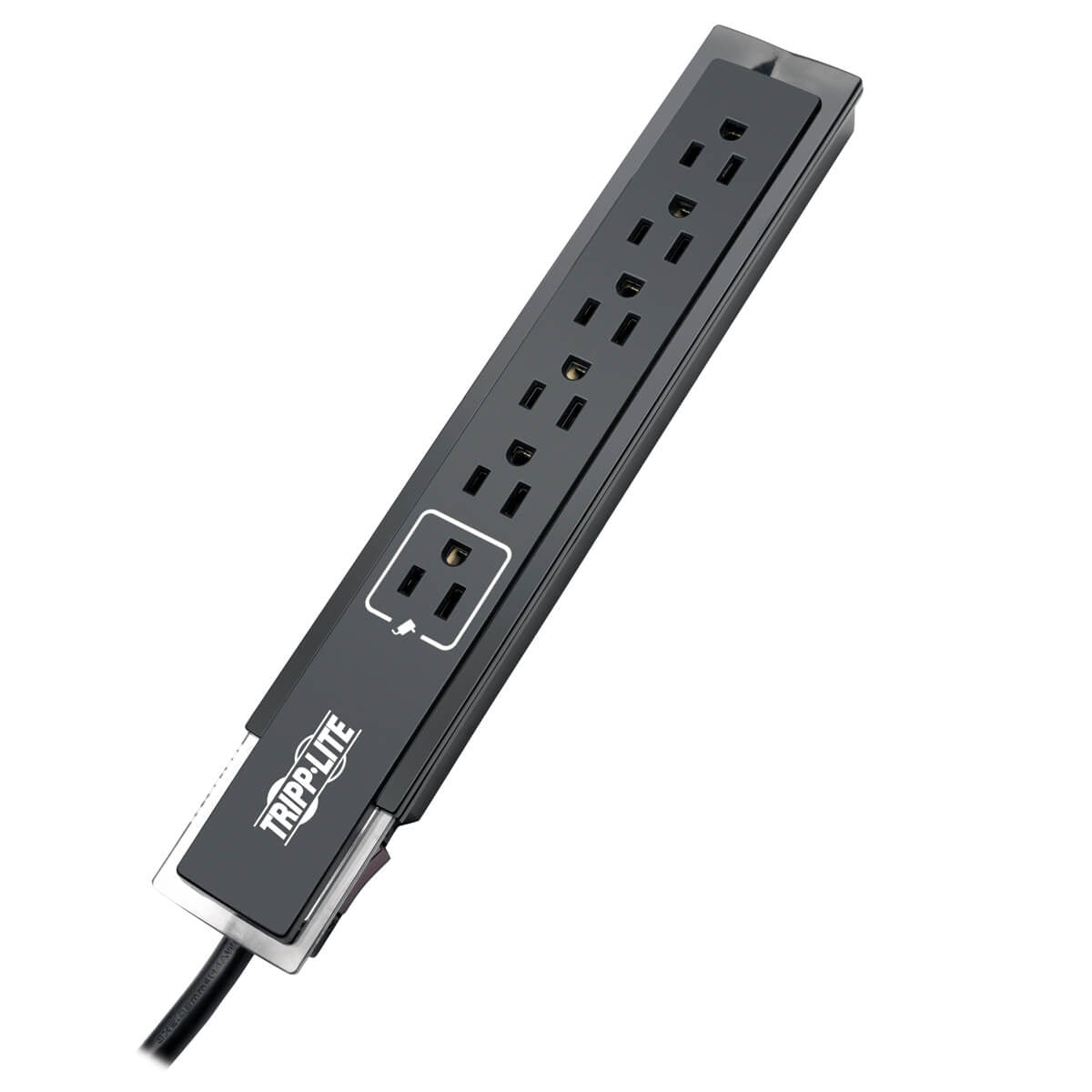 Tripp Lite Tlp606Sstelb Surge Protector Black 6 Ac Outlet(S) 120 V 1.829 M