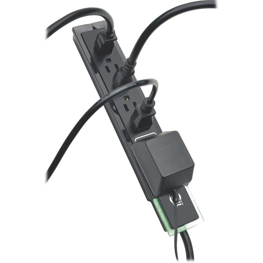 Tripp Lite Tlp606Sstelb Surge Protector Black 6 Ac Outlet(S) 120 V 1.829 M
