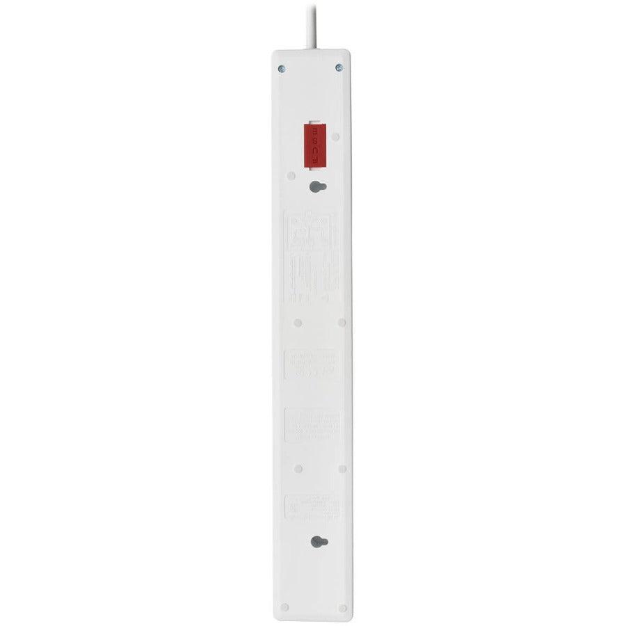 Tripp Lite Tlp6B18 6-Outlet Surge Protector - British Bs1363A Outlets, 220-250V Ac, 13A, 1.8 M Cord, Bs1363A Plug, White