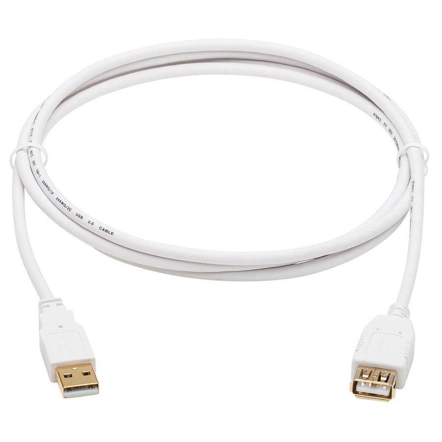 Tripp Lite U024Ab-006-Wh Safe-It Usb-A Antibacterial Extension Cable (M/F), Usb 2.0, White, 6 Ft. (1.83 M)