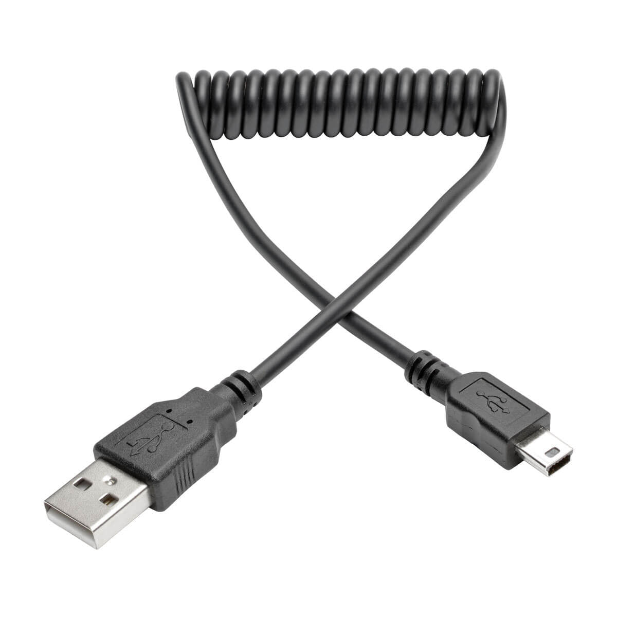Tripp Lite U030-006-Coil Usb 2.0 A To Mini-B Coiled Cable (M/M), 6 Ft. (1.83 M)