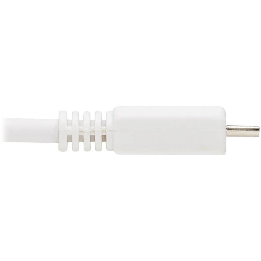 Tripp Lite U050Ab-006-Wh Safe-It Usb-A To Usb Micro-B Antibacterial Cable (M/M), Usb 2.0, White, 6-Ft. (1.83 M)