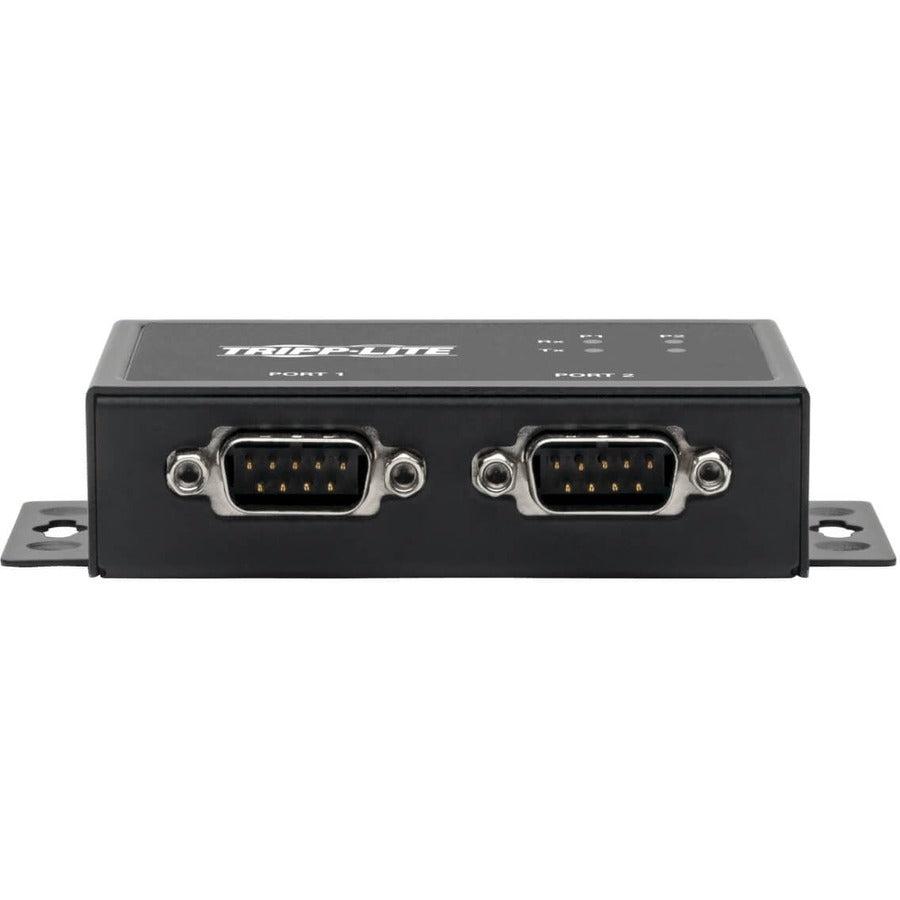 Tripp Lite U208-002-Ind 2-Port Rs-422/Rs-485 Usb To Serial Ftdi Adapter With Com Retention (Usb-B To Db9 F/M)