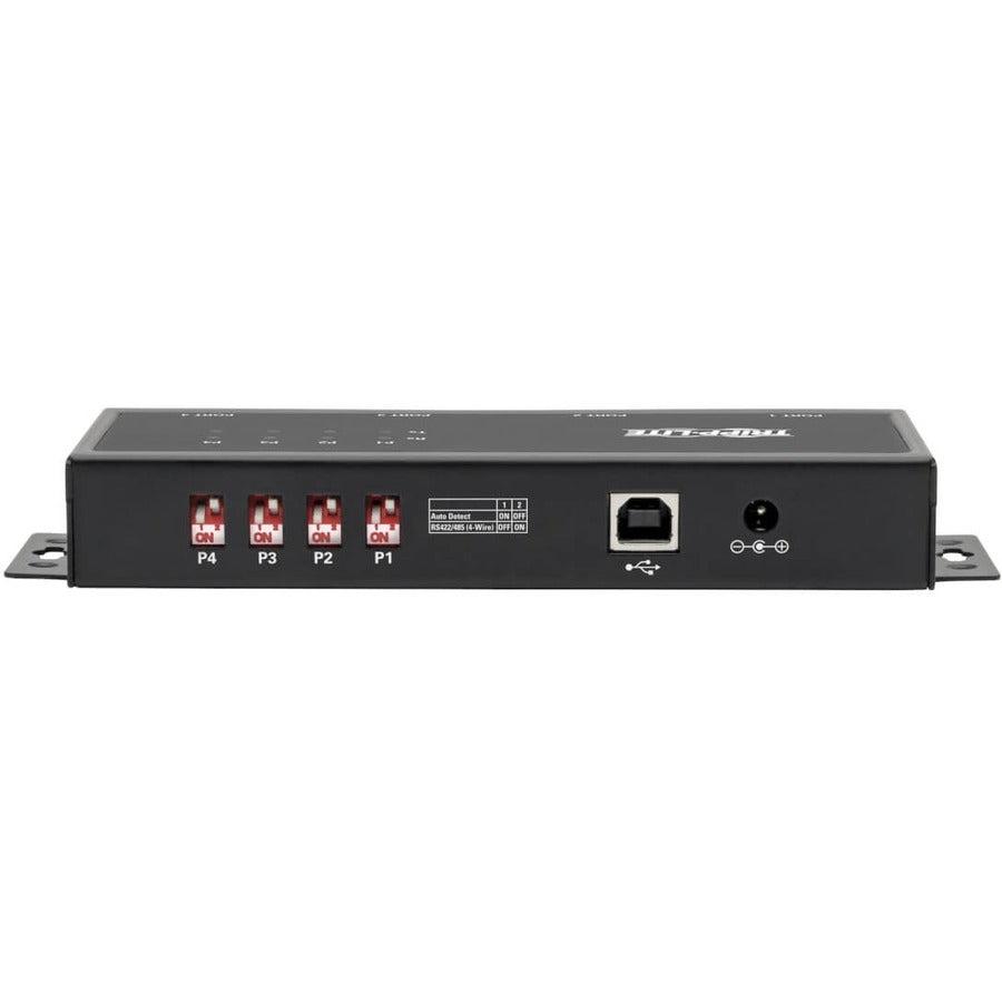 Tripp Lite U208-004-Ind 4-Port Rs-422/Rs-485 Usb To Serial Ftdi Adapter With Com Retention (Usb-B To Db9 F/M)