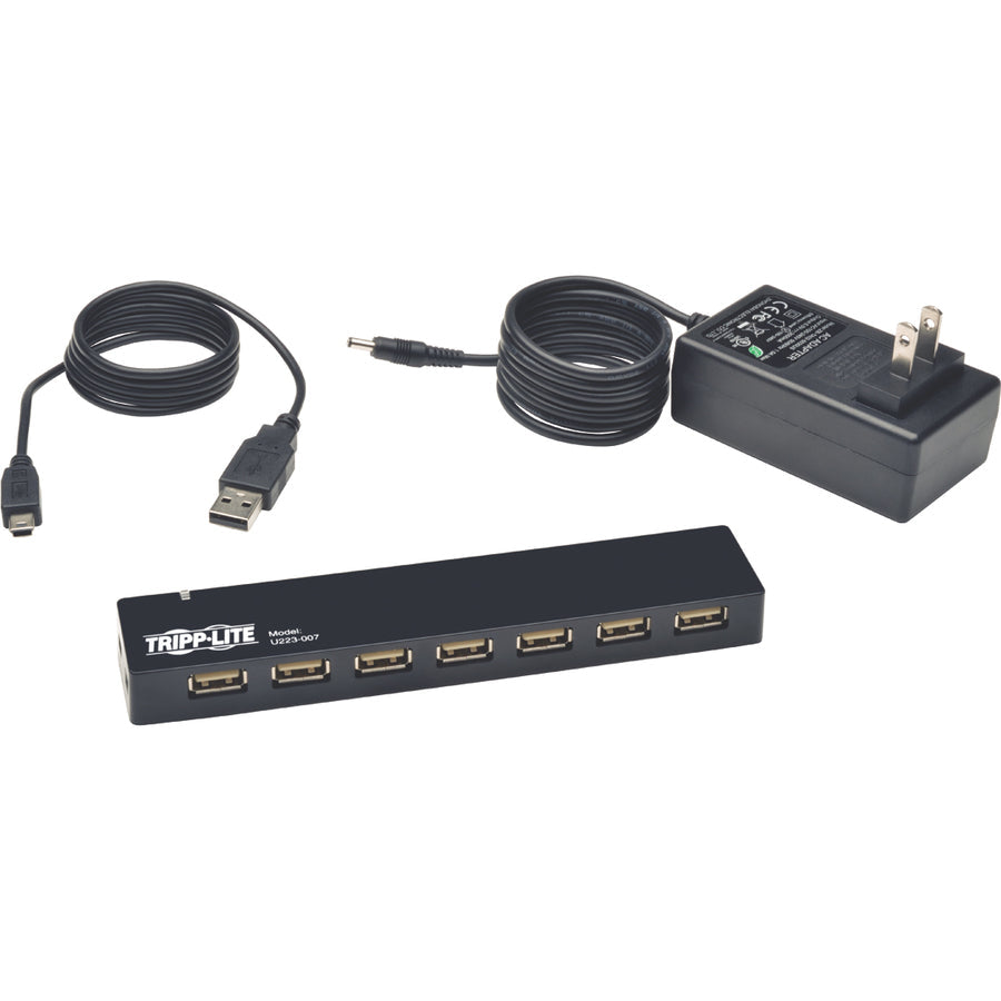 Tripp Lite U223-007 Interface Hub 480 Mbit/S Black