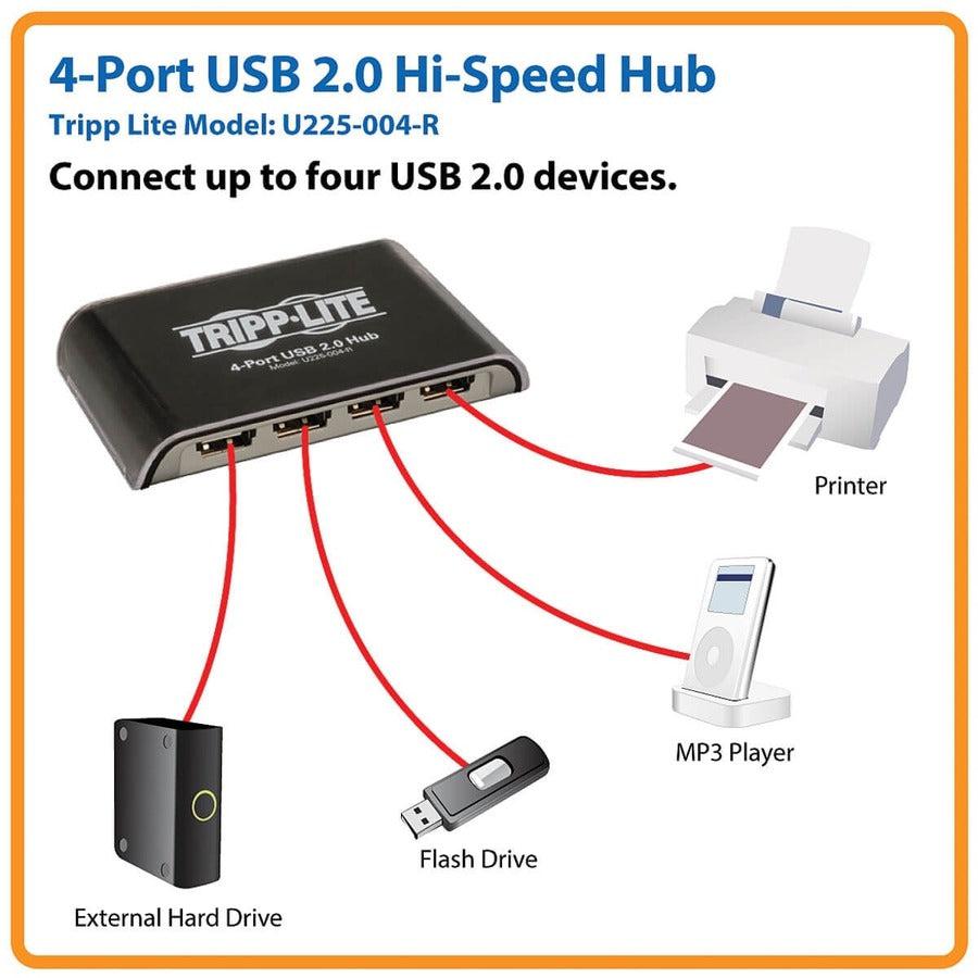 Tripp Lite U225-004-R 4-Port Usb 2.0 Hub