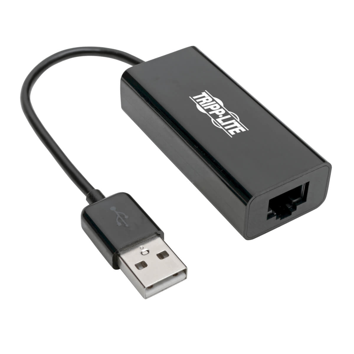 Tripp Lite U236-000-R Usb 2.0 Ethernet Nic Adapter - 10/100 Mbps, Rj45, Black