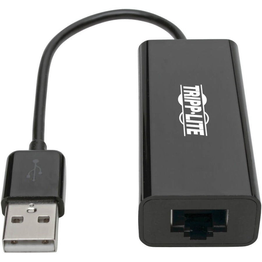 Tripp Lite U236-000-R Usb 2.0 Ethernet Nic Adapter - 10/100 Mbps, Rj45, Black