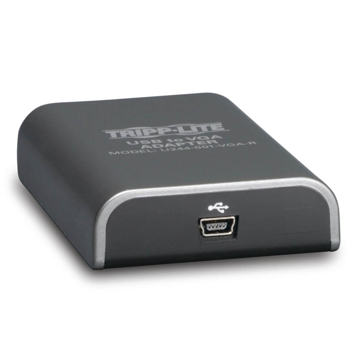 Tripp Lite U244-001-Vga-R Usb 2.0 To Vga Dual-Monitor Adapter, 128 Mb Sdram, 1920 X 1080 (1080P) @ 60 Hz