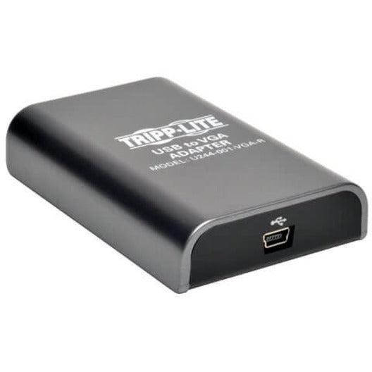 Tripp Lite U244-001-Vga-R Usb 2.0 To Vga Dual-Monitor Adapter, 128 Mb Sdram, 1920 X 1080 (1080P) @ 60 Hz