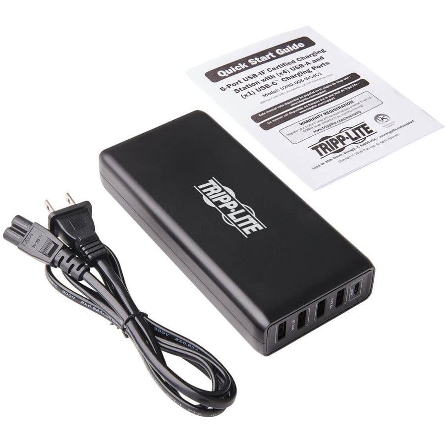 Tripp Lite U280-005-Ws4C1 Mobile Device Charger Black Indoor