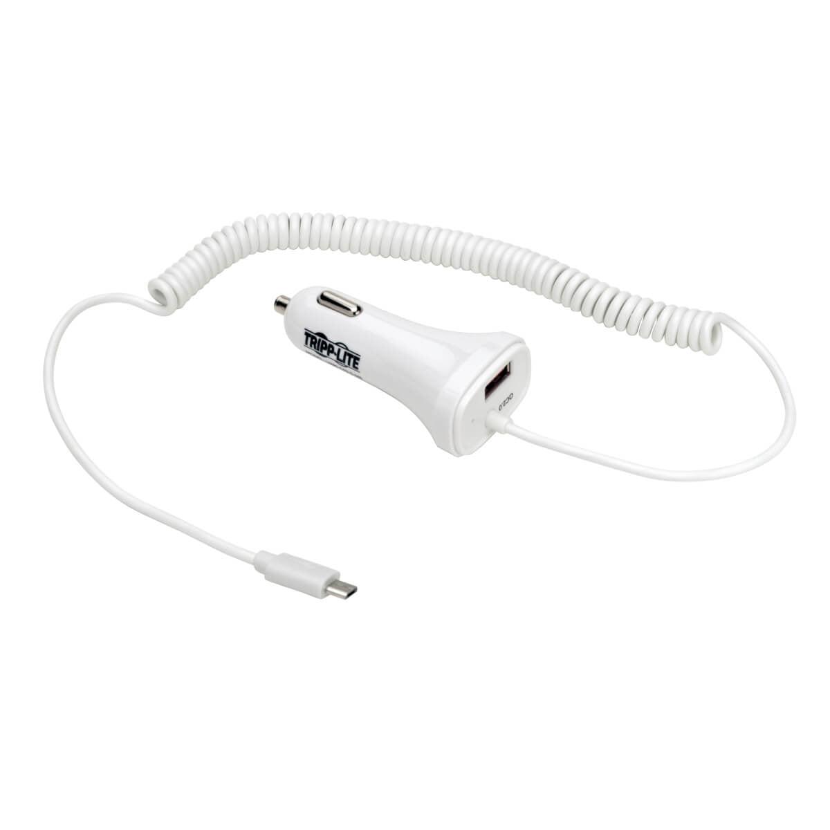 Tripp Lite U280-C02-S-M6 Dual-Port Usb Car Charger For Tablets And Cell Phones With Quick Charge 2.0 Technology