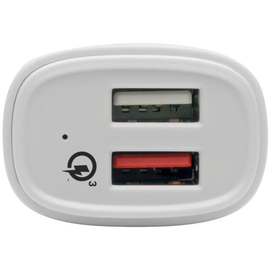 Tripp Lite U280-C02-S-Qc3U Dual-Port Usb Car Charger, Quick Charge - Dual Usb-A 3.0, Ul 2089 Certified